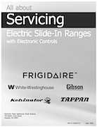 Servicing Electric SlideIn Ranges with Electronic Controls