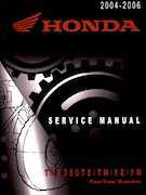 2004-2006 Honda FourTrax Rancher TRX350TE TM FE FM Service Manual