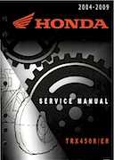 2004-2009 Honda TRX450R TRX450ER Service Manual