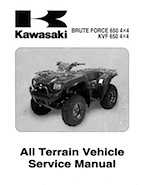 2005-2009 Kawasaki Brute Force 650 KVF 650 4x4 Service Manual