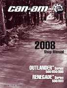 2008 CanAm Outlander 500 650 800, Renegade 500 800 Service Manual