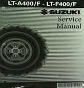 2008 Suzuki LTA400 F, LTF400 F ATV Service Manual