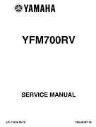 2006-2009 Yamaha YFM700RV Raptor 700RV factory service manual