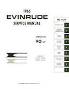 1965 Evinrude 90 HP StarFlite Repair Manual, P/N 4206