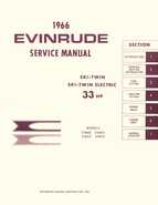 1966 Evinrude 33HP Outboards Repair Manual Item No. 4282