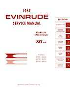 1967 Evinrude StarFlite 80 HP Outboards Repair Manual, P/N 4359