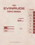 1967 Evinrude Starflite 100 HP Outboards Repair Manual 100783 P/N 4360