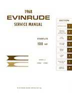 1968 Evinrude Starflite 100 HP outboards Repair Manual P/N 4487