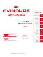1970 Evinrude SkiTwin 33 HP Repair Manual P/N 4687