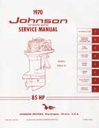 1970 Johnson 85HP Outboards Repair Manual P/N JM7010