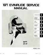 1971 Evinrude Mate 2HP outboards Repair Manual P/N 4744