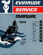 1975 Evinrude 2HP Model 2502 Full Factory Repair Manual P/N 5087