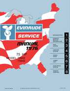 1976 Evinrude 75 HP Repair Manual Outboards P/N 506730