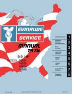 1976 Evinrude 9.9 HP Repair Manual Genuine Models P/N 5188