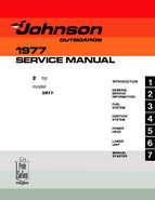 1977 Johnson 2HP Outboards Repair Manual P/N 7702
