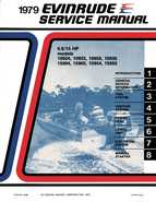 1979 Evinrude Outboard 9.9 15 HP Repair Manual Item No. 5426