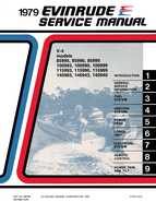 1979 V4 Evinrude Outboard Repair Manual for V4 Engines P/N 506764