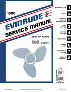 1980 Evinrude Outboards Service and Repair Manual 70 75HP models P/N 5494