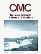 1983 Johnson Evinrude 2 thru V6 outboards Repair Manual P/N 393765