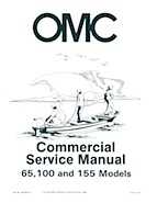 1985 OMC 65, 100 and 155 HP Models Commercial Repair manual, PN 507450D