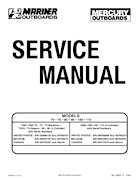 1987-1993 Mercury Mariner Outboards 70 75 80 90 100 115HP 3 and 4cylinder Factory Service Manual