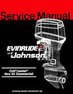 1987 Johnson Evinrude CD Colt Junior thru 55 Commercial repair manual, P/N 507546