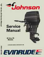 1989 Johnson Evinrude 40 thru 55 HP Models Service Manual P/N 507755