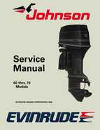 1989 Johnson Evinrude CE 60 Thru 70 Models Repair Manual P/N 507756