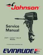1989 Johnson Evinrude CE Colt Junior thru 8 Repair Manual, P/N 507753