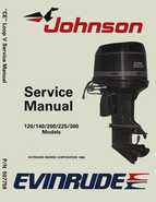 1989 Johnson Evinrude CE 120 125 140 185 200 225 300 HP Repair Manual P/N 507758