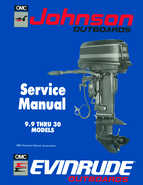 1990 Johnson Evinrude ES 9.9 thru 30 Repair Manual, P/N 507871