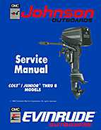 1990 Johnson Evinrude ES Colt Junior thru 8 Repair Manual, P/N 507870