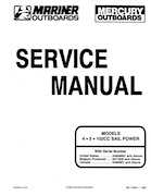 Mercury Mariner 4, 5 102CC Sail 1990 Outboard Service Shop Manual