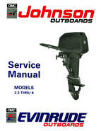 1991 Johnson Evinrude EI Outboards 2.3 thru 8 Repair Manual P/N 507945