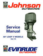 1991 Johnson Evinrude EI 60 Loop V Models 150, 175 outboards Repair Manual P/N 507950
