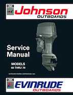 1992 Johnson Evinrude EN 60 thru 70 Repair Manual, P/N 508144