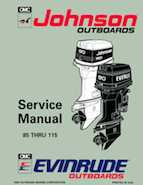 1993 Johnson Evinrude ET 90 degrees CV Repair Manual, P/N 508285