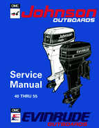 1994 Johnson Evinrude Outboards 40 thru 55 Repair Manual P/N 500608