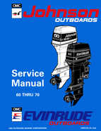 1994 Johnson Evinrude ER 60 thru 70 outboards Repair Manual P/N 500609