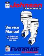 1994 Johnson Evinrude ER 90 LV 120 thru 140, 185 thru 225, 250, 300 Repair Manual P/N 500612