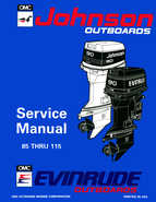 1994 Johnson Evinrude ER CV 85 thru 115 outboards Repair Manual P/N 500610