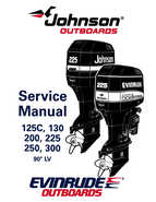 1995 Johnson Evinrude Outboards 125-300 90 degree LV Repair Manual P/N 503152