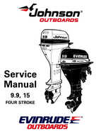 1995 Johnson Evinrude Outboards 9.9, 15 fourstroke Repair Manual P/N 503140