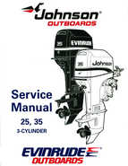 1995 Johnson Evinrude Outboards 25, 35 3Cylinder Repair Manual P/N 503147