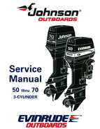 1995 Johnson Evinrude Outboards 50 thru 70 3cylinder Repair Manual P/N 503149