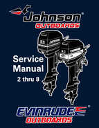 1996 Johnson Evinrude Outboards 2 thru 8 Repair Manual P/N 507120