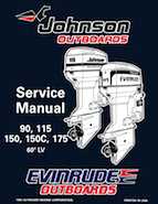 1996 Johnson Evinrude ED 60 LV 90, 115, 150, 150C, 175 Repair Manual, P/N 507127