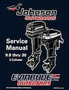 1996 Johnson Evinrude ED 9.9 thru 30 2Cylinder Repair Manual, P/N 507122
