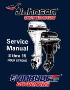 1996 Johnson Evinrude Outboards 8 thru 15 FourStroke Repair Manual P/N 507121