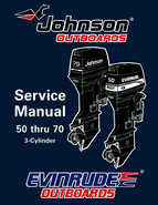 1996 Johnson Evinrude Outboards 50 thru 70 3Cylinder Repair Manual P/N 507125